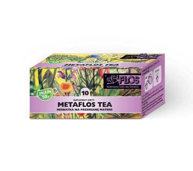 10 Metaflos Tee fix 25 x 2g - Stoffwechsel herba - FLOS Hover Image