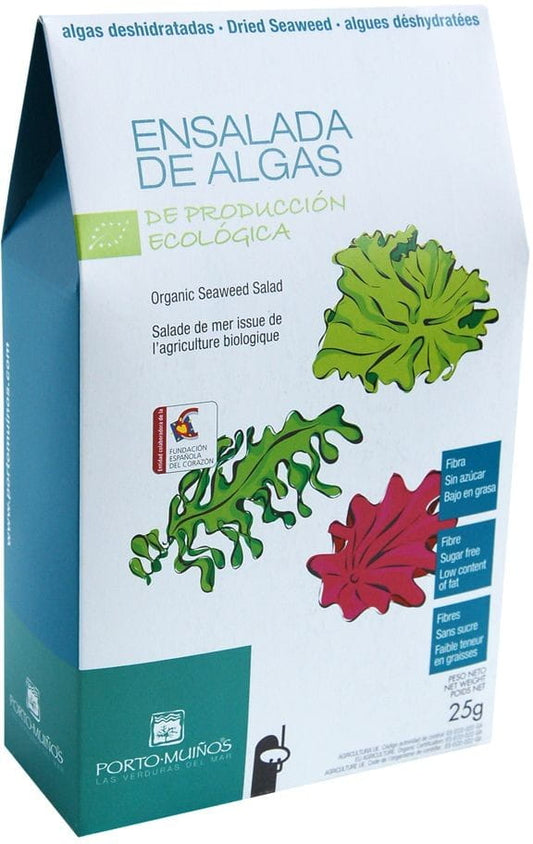 Getrocknete Meeresalgen Salatmischung BIO von PORTO MUINOS, 25 g, frische und knackige Algen für gesunde Salate.
