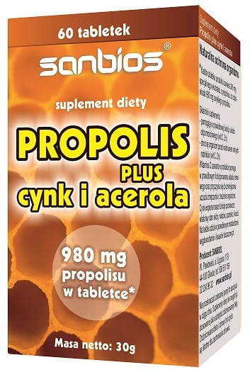 Propolis plus Zink und Acerola 60 Tabletten SANBIOS
