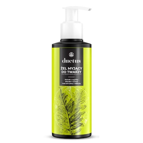 Gesichtswaschgel von DUETUS, 150 ml, cremige Textur, ideal für die tägliche Reinigung und Pflege der Gesichtshaut.