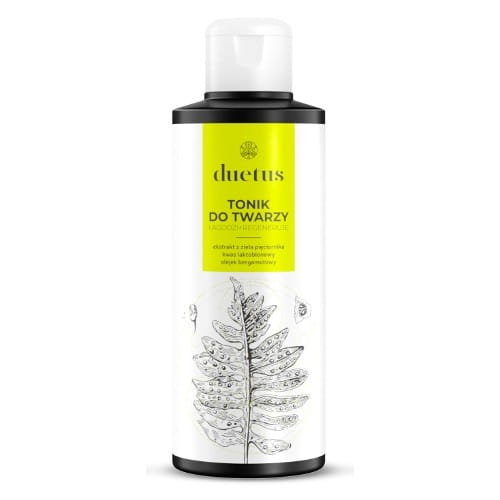 Gesichtswasser von DUETUS, 150ml, flasche mit transparentem Inhalt und weißem Verschluss, für die Hautpflege.