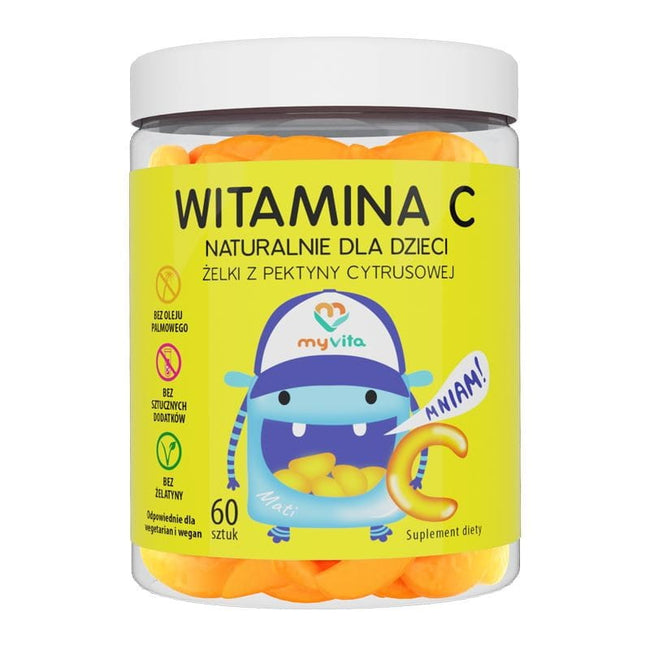 Vitamin C Gelees aus Zitruspektin für Kinder 60 St - MYVITA Hover Image