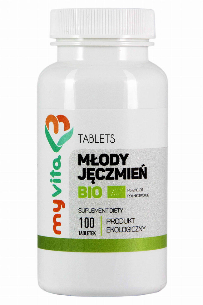 Junge grüne Gerste BIO 100 Tabletten 500 mg MYVITA Hover Image