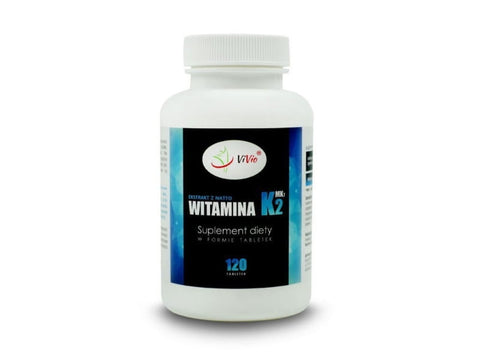 Vitamina K2 MK7 120 comprimidos 100mcg con natto - VIVIO