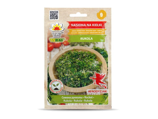 Rucolasamen für Sprossen, 10g Packung, TORAF, frische grüne Samen für gesunde Sprossenzucht