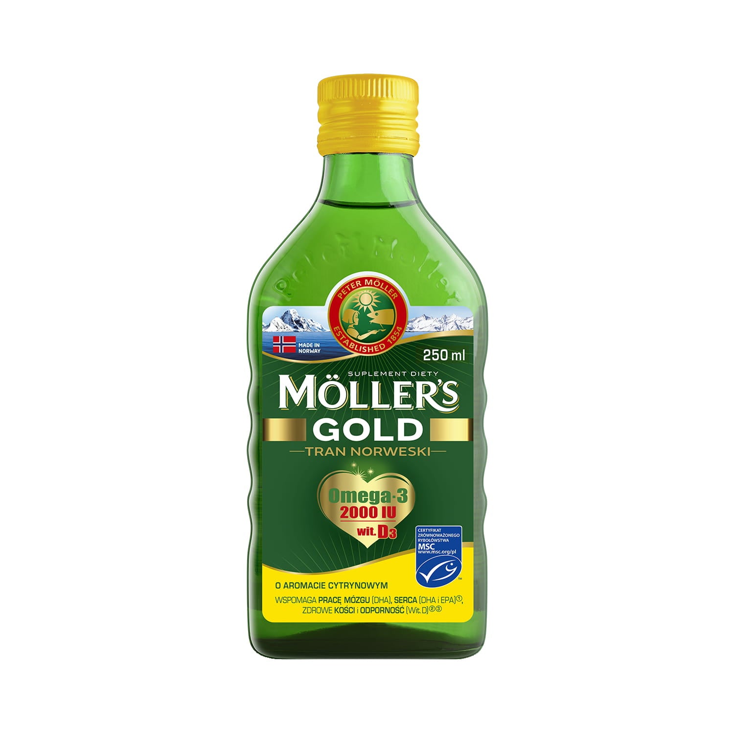 Norwegisches Fischöl Gold 250 ml MOLLER'S MOLLERS
