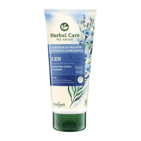 Après-shampooing en tube de lin (cheveux secs et cassants) 200ml HERBAL CARE