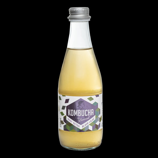 Schwarzer Holunderblüten-Kombucha (Körperentgiftung) BIO 330 ml - KOMBUCHA BY LAURENT