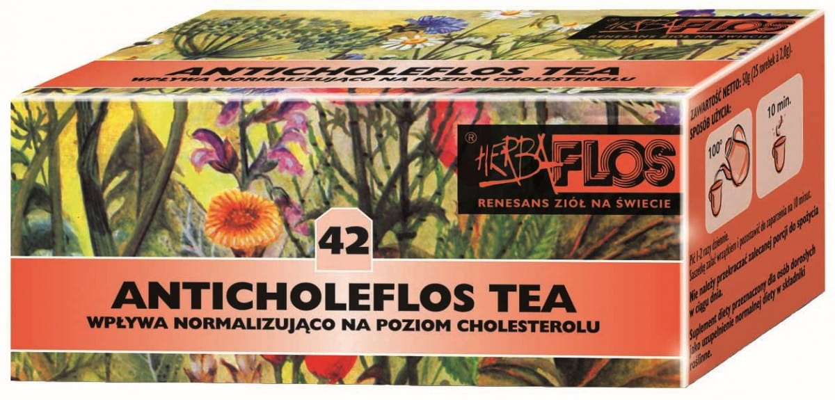 Cholesterintee 25 x 2g - 42 Anticholeflostee Fix - HERBA - FLOS - Biogo.de