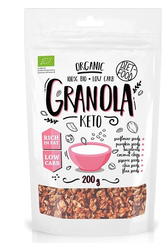 Keto granola BIO 200 g ALIMENTATION RÉGIME