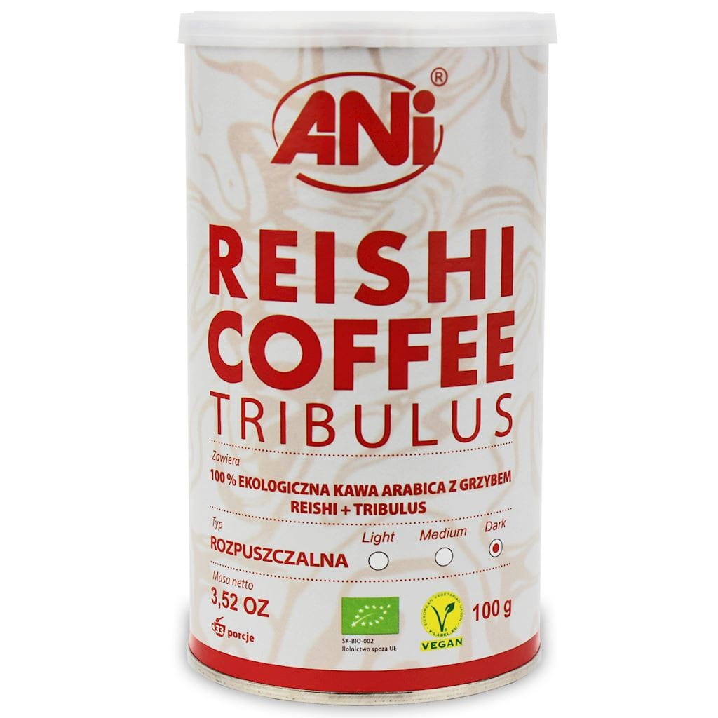 Arabica instantná káva s hubou Reishi a Tribulus BIO 100 g - ANI