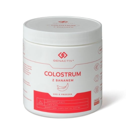 Colostrum à la poudre de banane Boîte 200g - Lyophilisat bioactif 2h GENACTIV