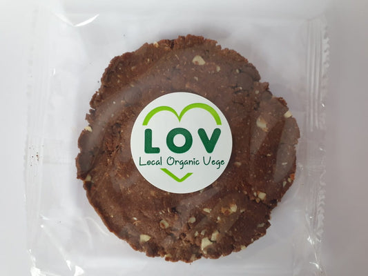 Schokoladen-Chip-Keks mit Mandeln von Local Organic Vege, 65g, aus ökologischem, lokalem Bio-Gemüse