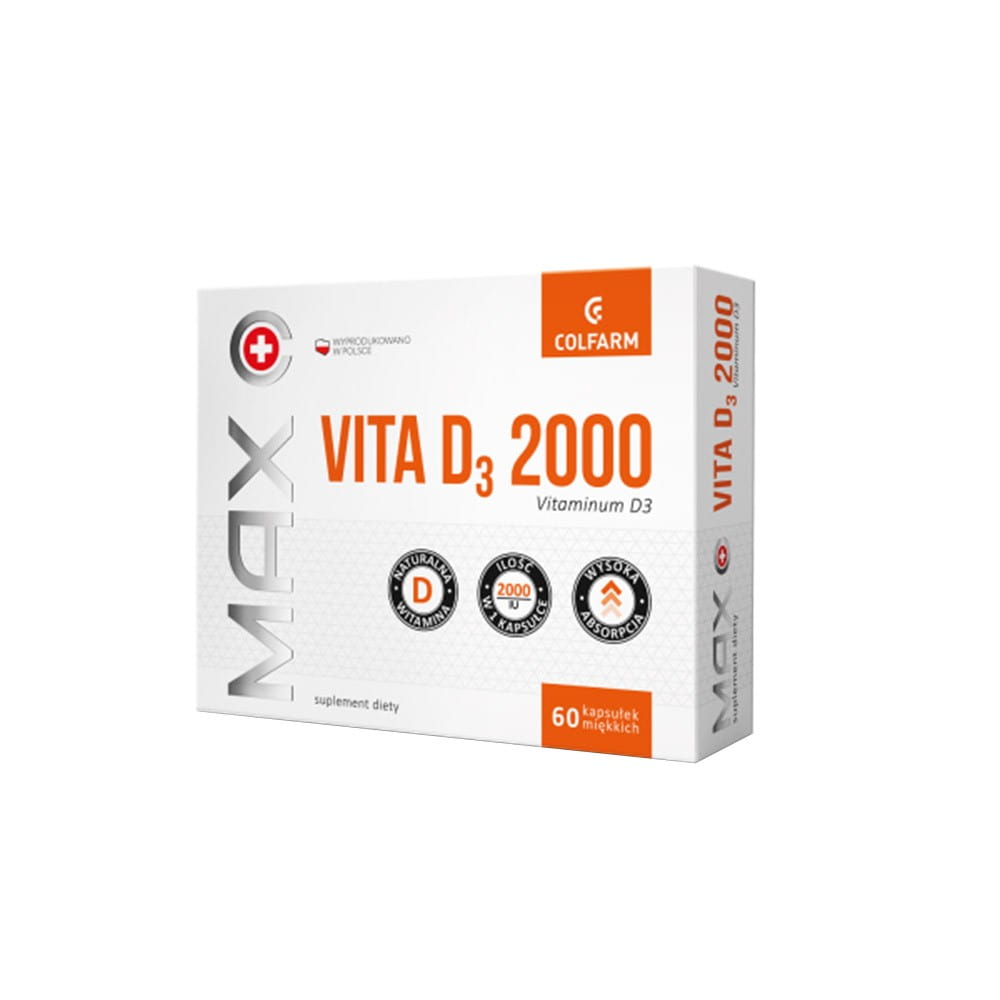 Max vita D3 2000 60 COLFARM soft capsules