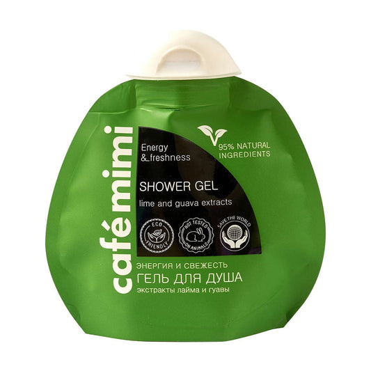 Duschgel Energie & Frische von DesignSoap, 100 ml, mit erfrischendem Duft, flüssige Textur, in einer transparenten Flasche