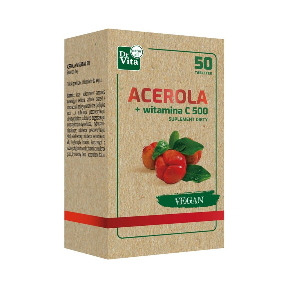Acerola + Vitamín C 500 50 tabliet