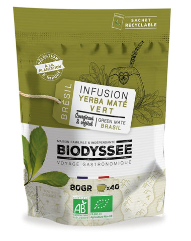 Thé vert yerba maté 80g ECO BIODYSSEE