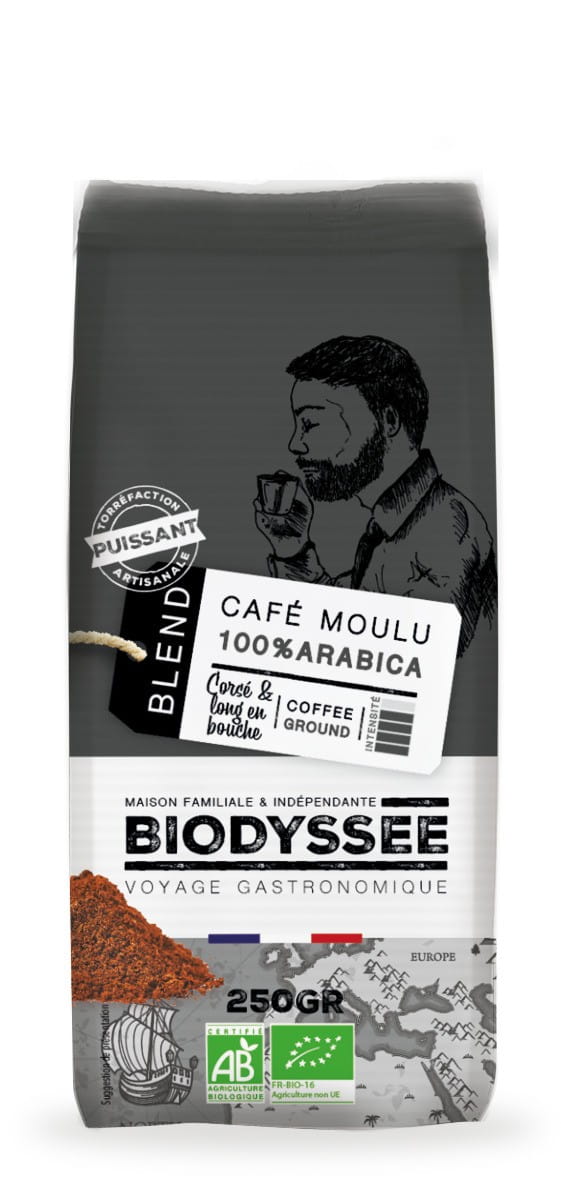 100% silná mletá káva Arabica 250g ECO BIODYSSEE