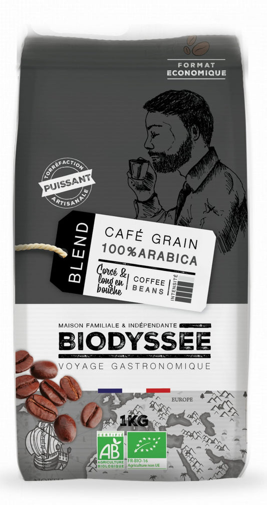 100% starke Arabica-Kaffeebohnen 1kg ECO BIODYSSEE - Biogo.de