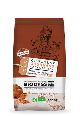 Chocolate instantáneo 32% cacao 800 g ECO BIODYSSEE