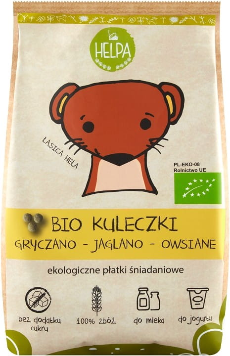 Buchweizen - Hirse - Haferbällchen BIO 160 g - HELPA - Biogo.de