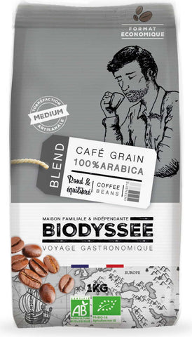 Café 100% Arabica en grains 1 kg ECO BIODYSSEE