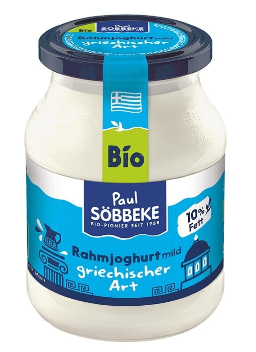 Natürliche griechische Joghurtcreme BIO 500 g (Glas) - SOBBEKE - Biogo.de Main image