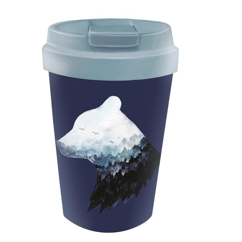 Mug de voyage ours montagne Pla 350 ml - CHIC - MIC