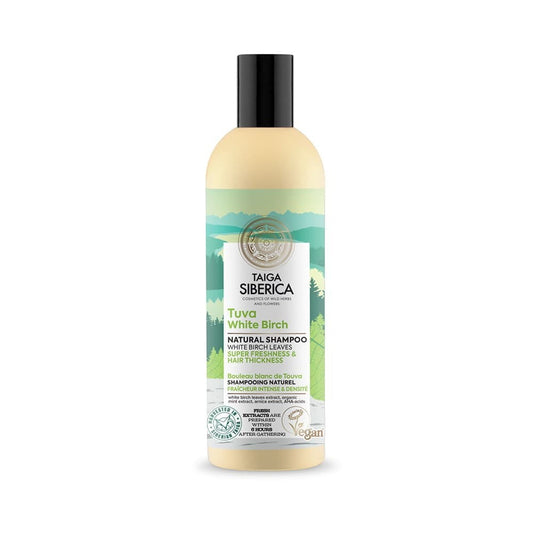 Erfrischendes EUROBIO LAB Haarshampoo mit weißer Birke, 270 ml Flasche, für gepflegtes und revitalisiertes Haar.