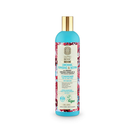 EUROBIO LAB Anti-Haarausfall-Conditioner in 400 ml Flasche, glättend und kräftigend für gesundes Haar.