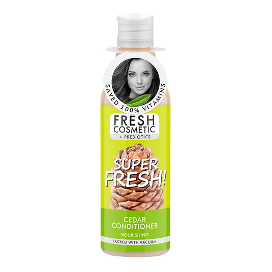 Cedar Nourishing Haarconditioner von Fitokosmetik in 245 ml Flasche, zeigt Conditioner mit Cedar-Extrakt für gesundes Haar