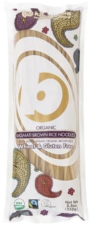 Pasta (beras mi Basmati cokelat) bebas gluten BIO 250 g - KING SOBA