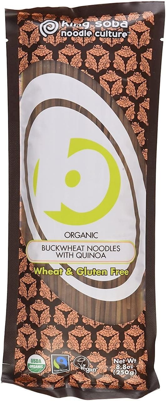 Glutenfreie BIO Buchweizen-, Reis- und Quinoa-Nudeln von KING SOBA in 250 g-Packung, frisch und lecker.