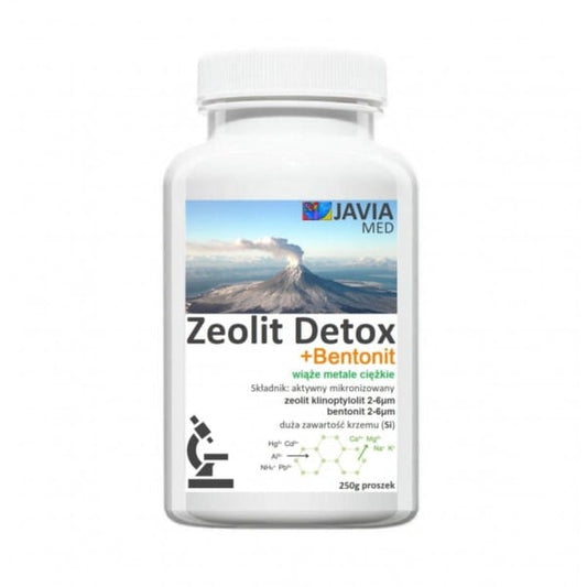 Zeolith und Detox-Bentonit in 250 g Verpackung, natürliche Mineralien für Entgiftung und Reinigung, von der Marke ZEOLIT