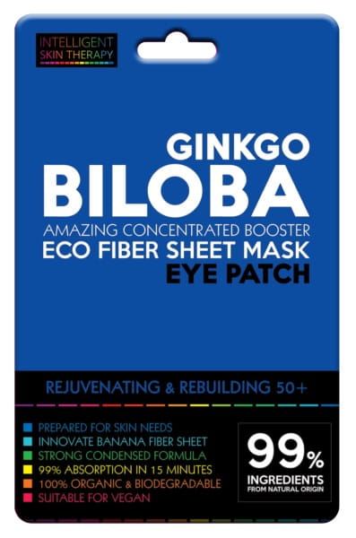 Ginko Biloba Augenpads von BEAUTY FACE, 50 Stück + 1 kostenlos, entspannende Augenpads gegen Müdigkeit und Schwellungen