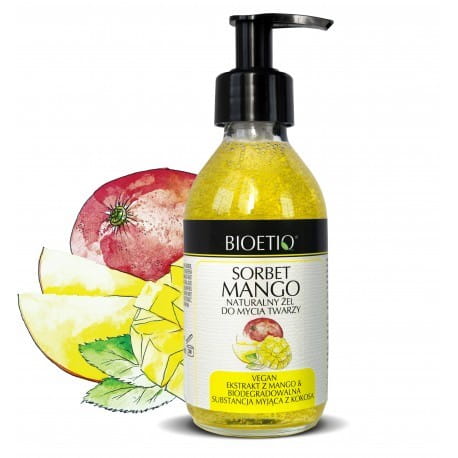 Mango Sorbet natürliches Gesichtsreinigungsgel BIOETIQ