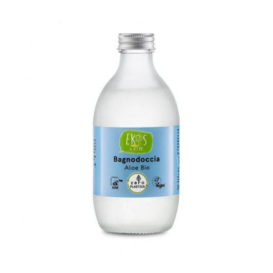 Duschgel mit Bio-Aloe von PIERPAOLI EKOS, 280 ml Flasche, cremige Konsistenz, ideal für die tägliche Hautpflege