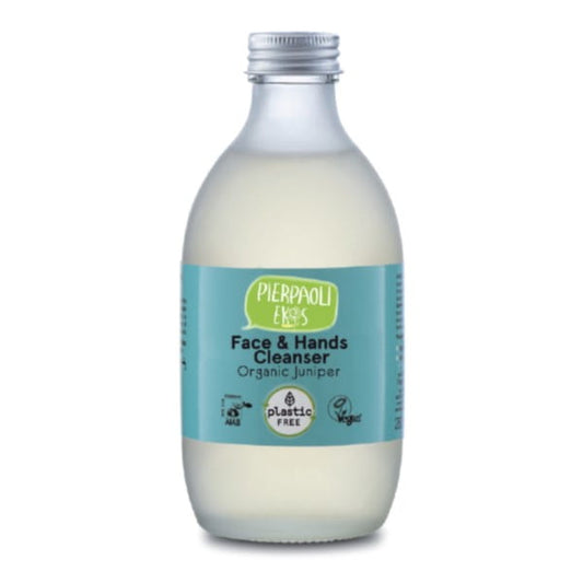 Gesichts- und Handwäsche von PIERPAOLI EKOS in 280 ml Flasche, pflegende Reinigungscreme mit natürlichen Inhaltsstoffen.