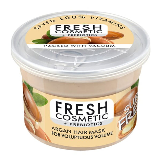 Haarmaske mit Arganöl von Fitokosmetik, 180 FITO FRESH, cremige Textur und natürliche Pflege für trockenes Haar.