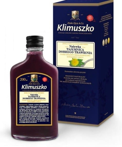 Tinktúra na podporu trávenia 200ml KLIMUSZKO