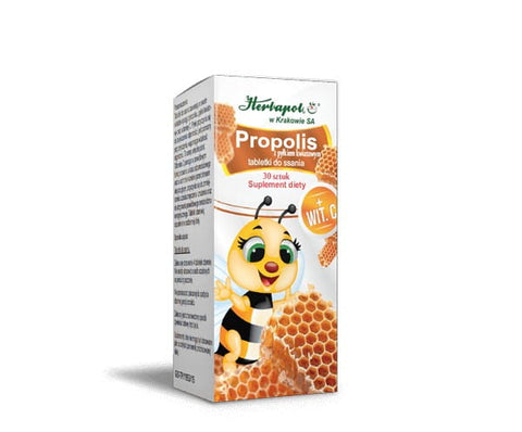 Propolis s včelím peľom 30 tabliet HERBAPOL