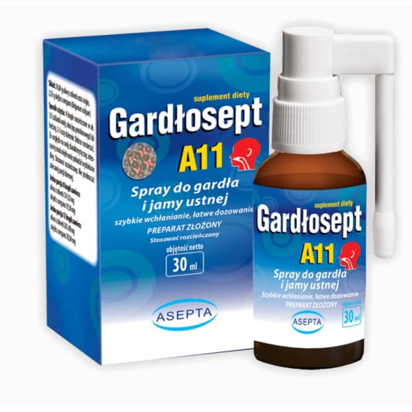 Gardłosept a11 Halsspray 30 ml ASEPTA - Biogo.de
