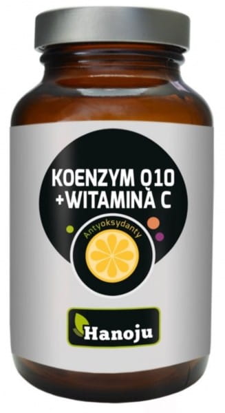 HANOJU Coenzym Q10 mit Vitamin C, 90 Kapseln, Nahaufnahme der Kapseln in einer Packung