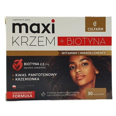 Maxi Silicio + Biotina 30 capsulas COLFARM cabello sano