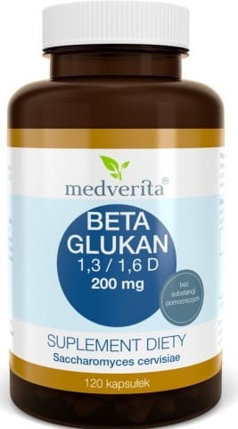 Beta glukán 200 MG 120 kapsúl MEDVERITA