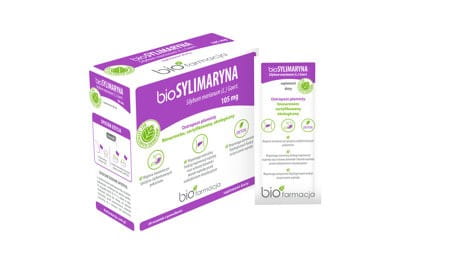 BioSylymarin 28 Beutel von BIOFARMACJA, Paket mit Beuteln zur Unterstützung der Lebergesundheit, natürliche pflanzliche Inhaltsstoffe