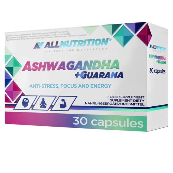 Ashwagandha + Gurana 30 Kapseln ALLNUTRITION - Biogo.de Main image