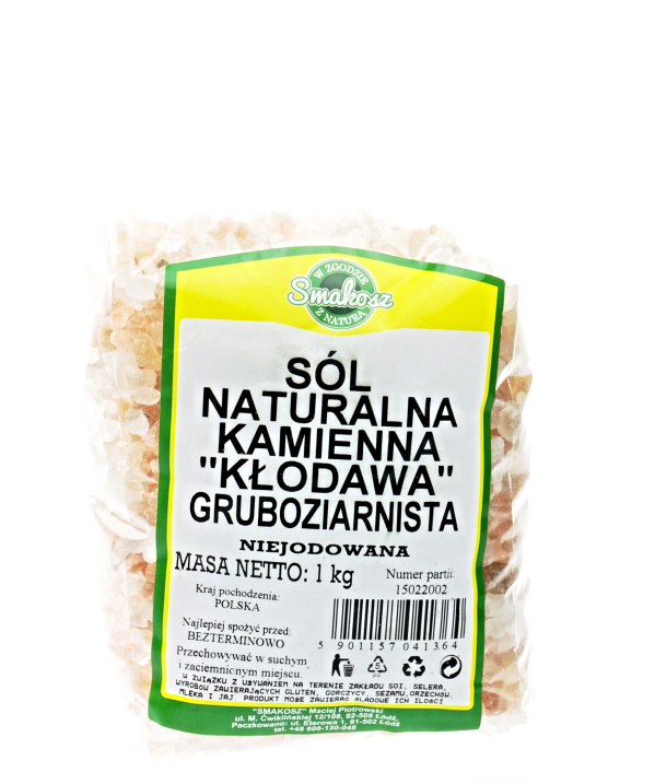 Natursteinsalz aus Kłodawa, rosa, grobkörnig, nicht jodiert 1kg LECKER Hauptbild