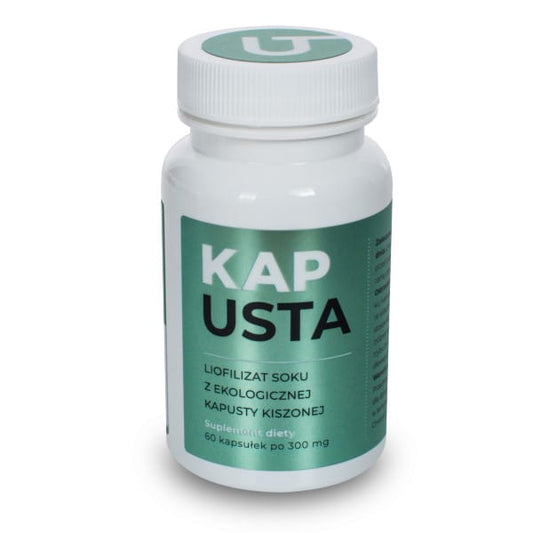 Gefriergetrockneter Kohl-Saft von VISANTO in 300 mg, gut sichtbar in der Packung auf dem Bild.