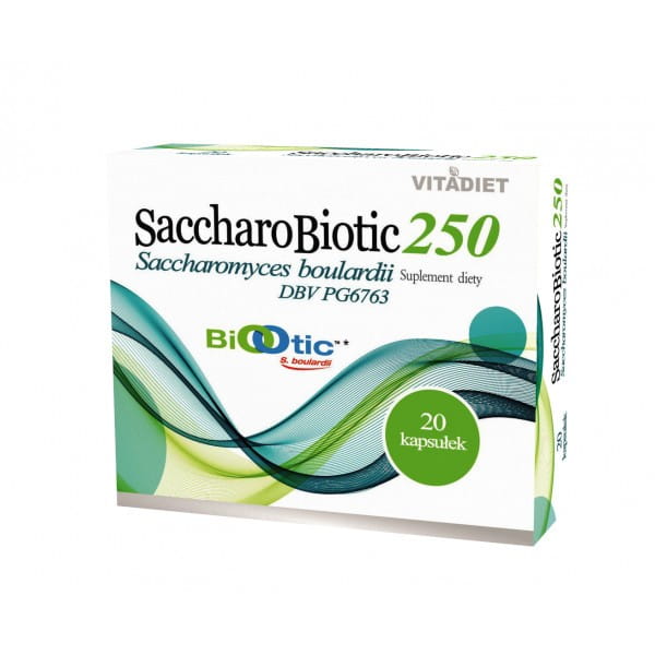 Saccharobiotic 250 20 caps. Complemento alimenticio VITADIET